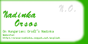 nadinka orsos business card